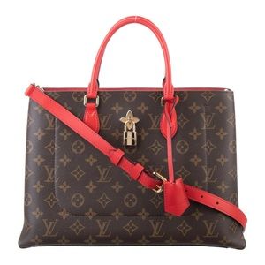 Louis Vuitton Monogram Flower Tote Coquelicot